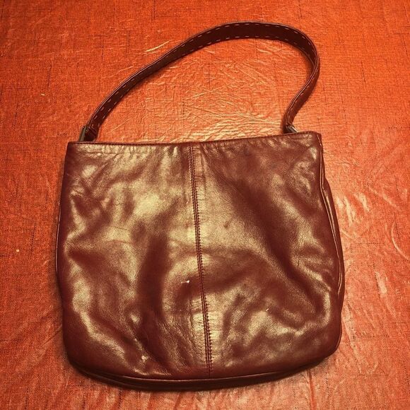 Paola Masi Made in Italy Red Leather Handbag - Picture 2 of 11